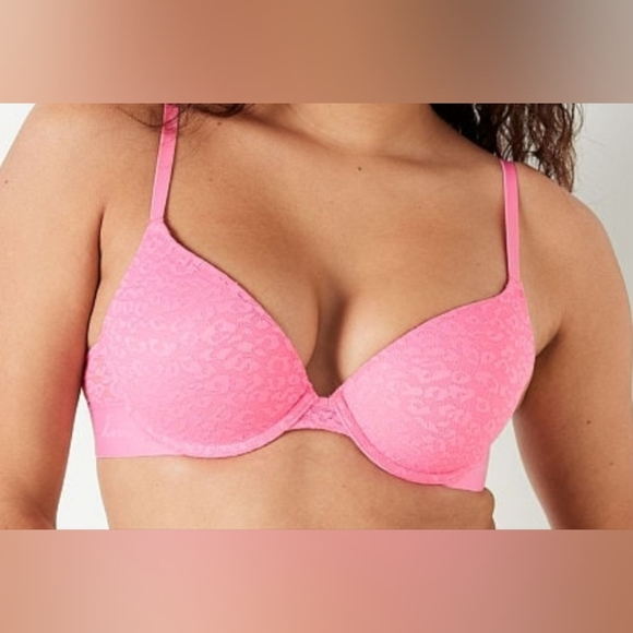 NWT Victorias Secret Padded Pushup Wear Everywhere Bra Dreamy Barbie Pink  36DD - Picture 2 of 6
